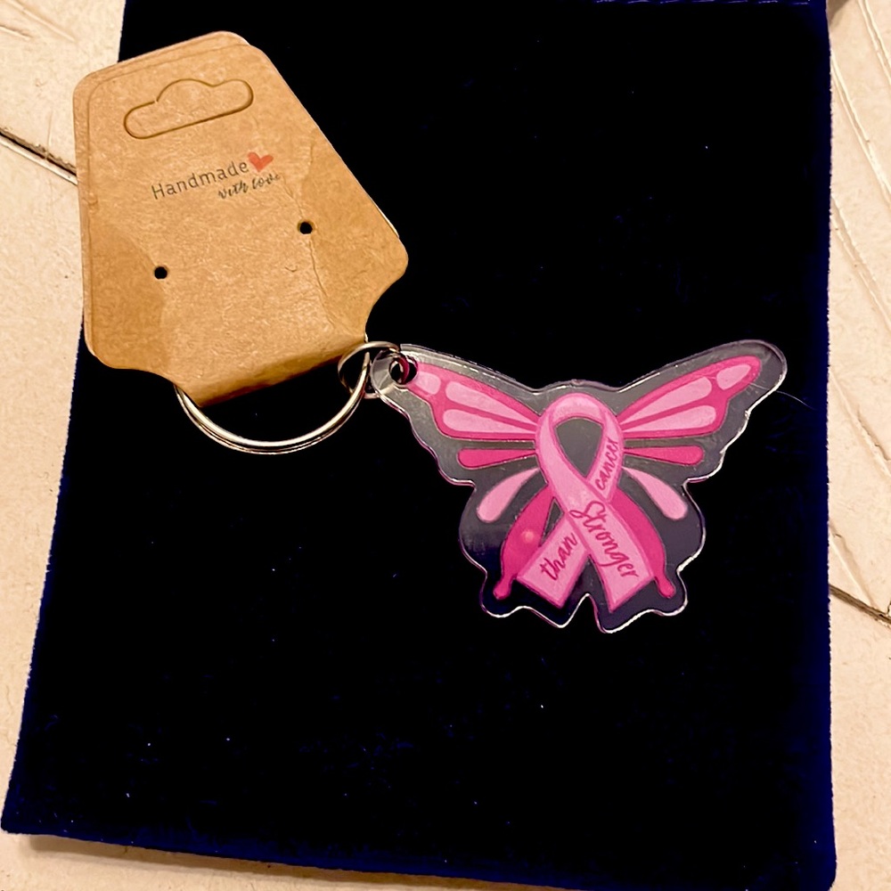 Breast cancer awareness keychains